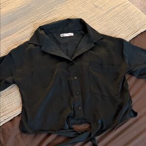 SO Charcoal Button-Up Shirt